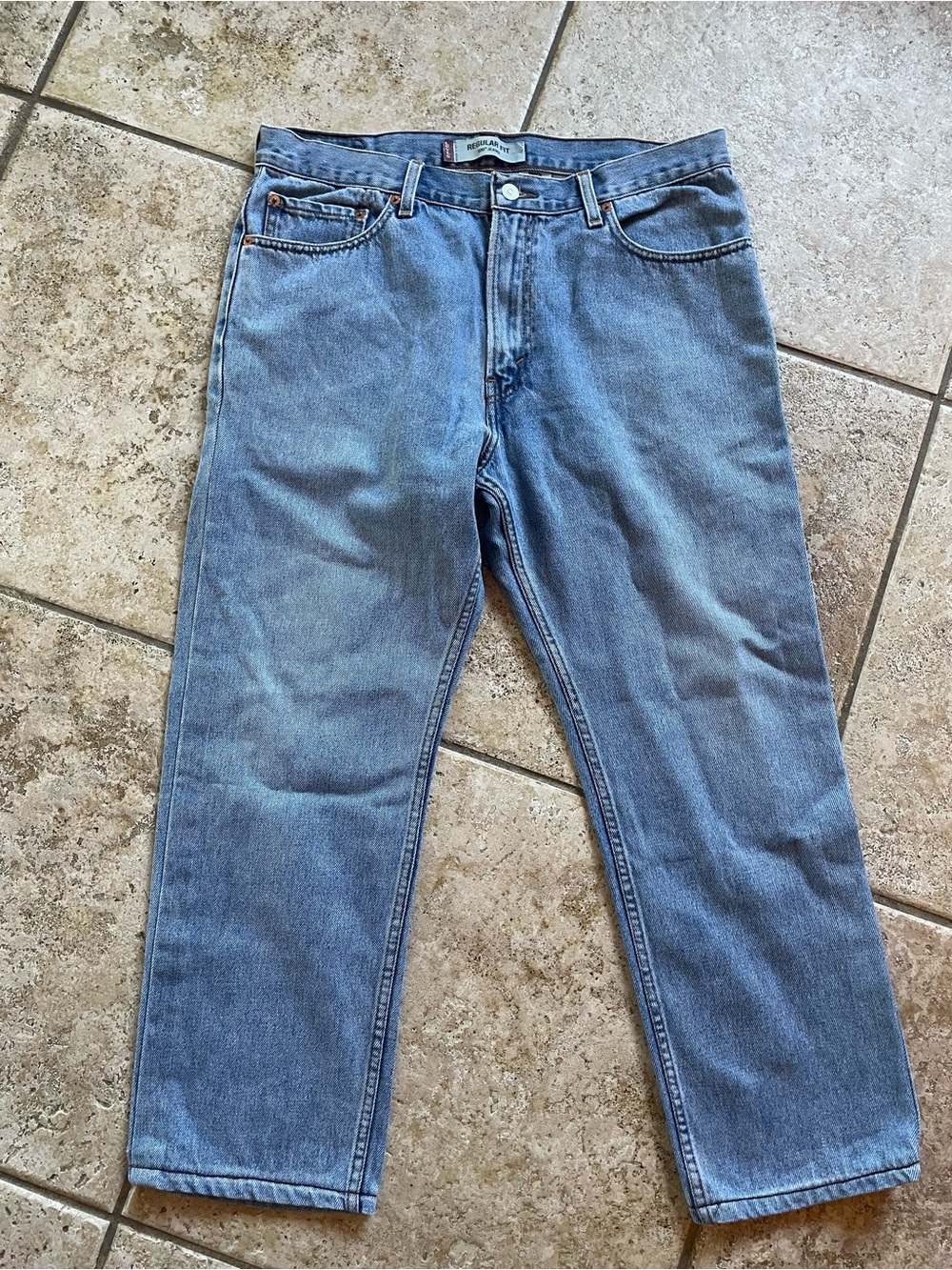 Levi's Straight Fit Light Blue Denim Jeans